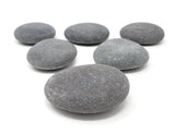 Capcouriers Large Grey Painting Rocks ( 6 Stones ) - 3 to 3.5 inches in length