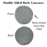 Bulk Capcouriers Flat Rock Canvases ( 40 Stones ) - Extremely Smooth and Flat Painting Rock Canvases
