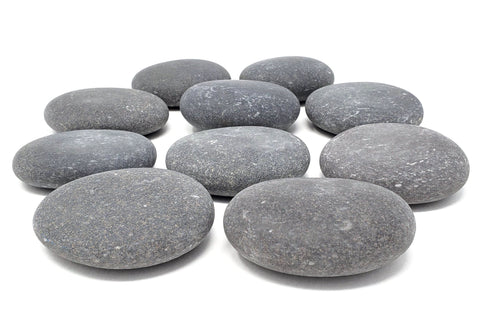 Fairy Garden Stones- set of 100 Flat Rocks- 1 to 2 inch ( 2.5 to 5 cm. -  Exiarts & Ecocrafts