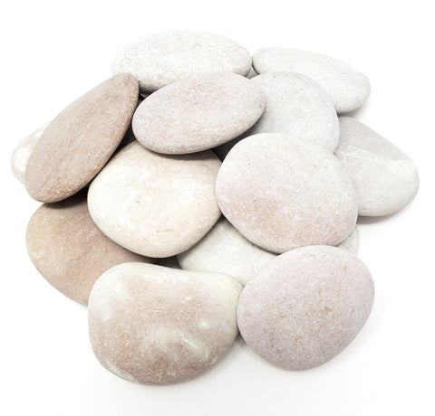 Capcouriers Landscaping Stones (White) - Landscaping Rocks for Garden and Landscape Design - 4 Pounds (About 20 to 22 Rocks)
