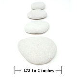 Bulk Capcouriers White Painting Rocks ( 40 Stones ) - About 2 inches in Length