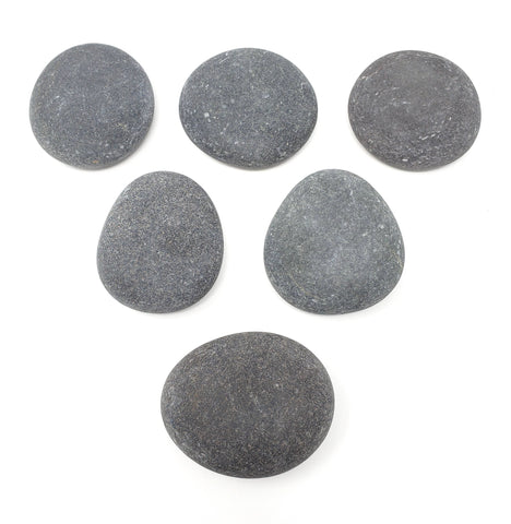 Capcouriers Large Grey Painting Rocks ( 35 Stones ) - 3 to 3.5 inches in length
